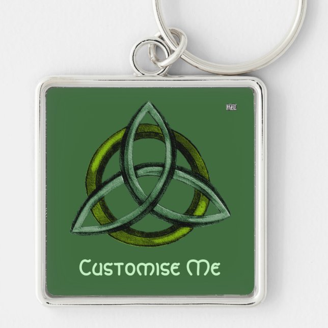 Chaveiro Triquetra (verde) (Frente)