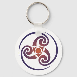Chaveiro Triskele, Espiral triplo, Símbolo Triskelion Celti