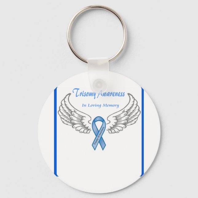 Chaveiro Trisomy 18 Personalizável Na Memória Amante (Frente)