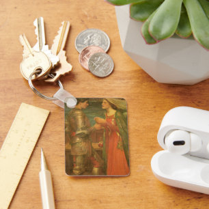 Chaveiro Tristan e Isolado por Waterhouse, Vintage Fine Art