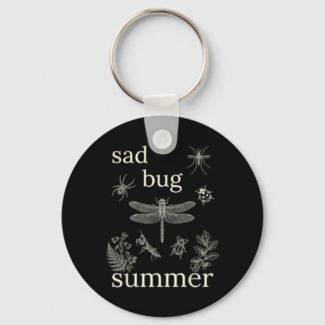 Chaveiro Triste Verão Bug Funny Insect Indie Inspirado (Frente)