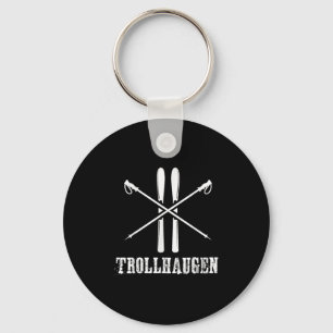 Chaveiro Trollhaugen Wisconsin Ski Skier Skiing Rustic Alpi