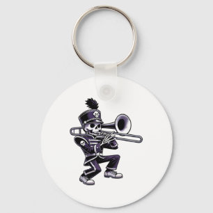 Chaveiro Trombone de Banda de Marcha Escolar de Esqueleto H
