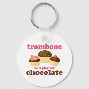 Chaveiro Trombone Engraçado Jogará Chocolate