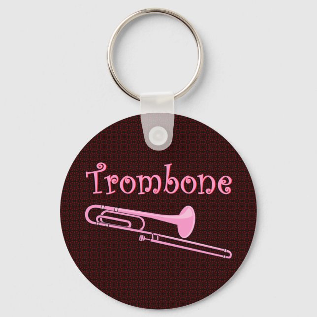Chaveiro Trombone rosa (Frente)