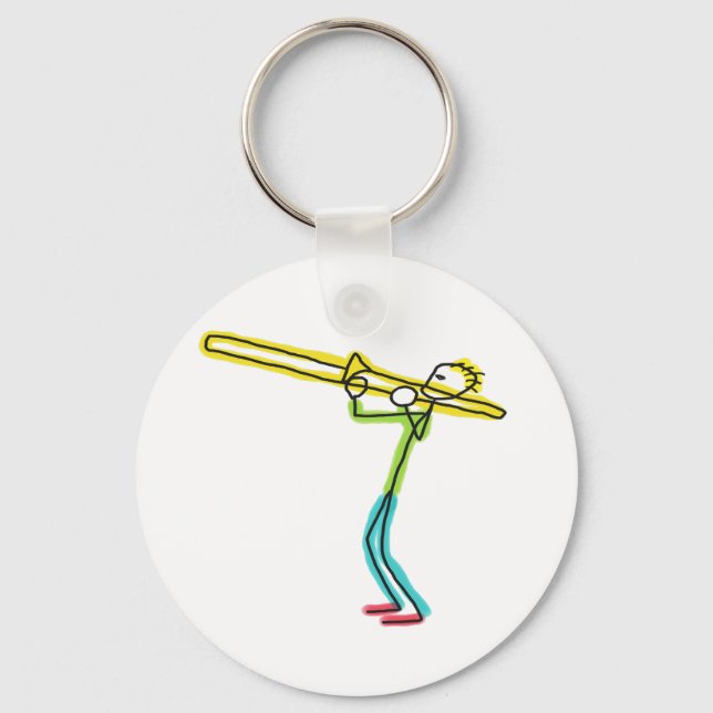 Chaveiro Trombone Stickman (Frente)