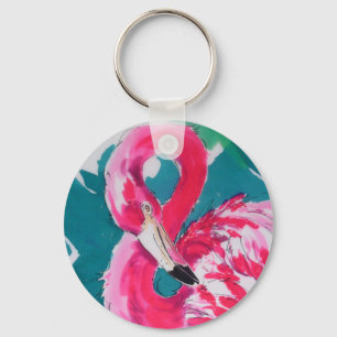 Chaveiro Tropical de Flamingo Bird Fabuloso