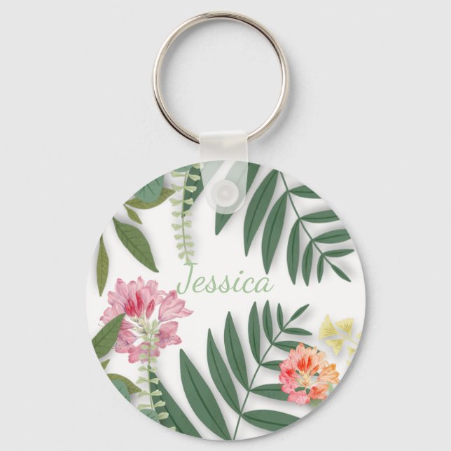 Chaveiro Tropical Floral (Frente)