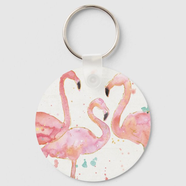 Chaveiro Tropical | Gathering of Flamingos (Frente)