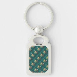 Chaveiro "Trout Fin" Trout Voo molhado com mosca verde