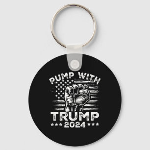 Chaveiro Trump 2024 Bomba da Bandeira Americana Com o Punho