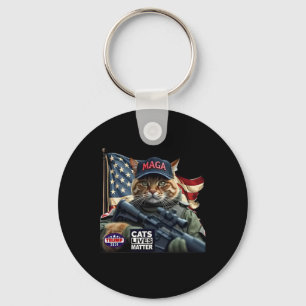 Chaveiro Trump 2024 Cats Lives Problem