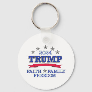 Chaveiro Trump 2024 Faith Family Freedom