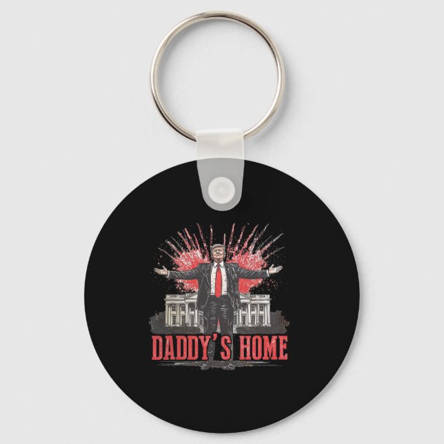 Chaveiro Trump 2024 Leve a América Ck Home Trump Pink (Frente)