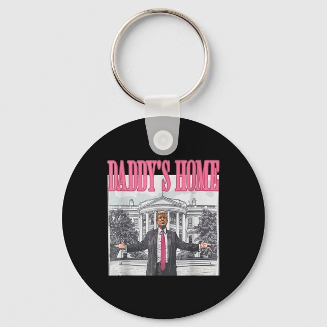 Chaveiro Trump 2024 Leve a América Ck Home Trump Pink (Frente)