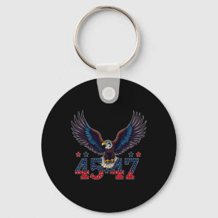 Chaveiro Trump 2024, Presidente 45 E 47, Bandeira Americana