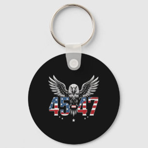 Chaveiro Trump 2024, Presidente 45 E 47, Bandeira Americana
