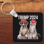 Chaveiro Trump 2024 Proteja Nossos Cães de Gato Pets MAGA<br><div class="desc">Trump 2024 Proteja Nossos Cães de Gato Pets MAGA</div>