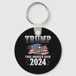 Chaveiro Trump 2024 Retome América Bandeira Americana Trump