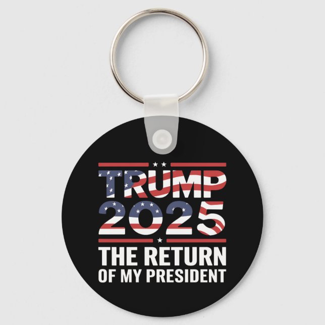 Chaveiro Trump 2025 O Retorno Do Meu Presidente 47º Estados (Frente)
