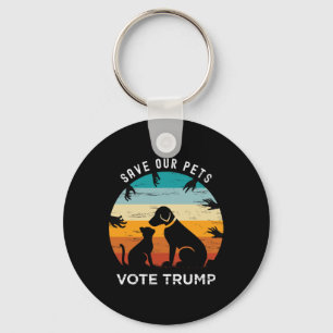 Chaveiro Trump 2025 Presidente Salve Nossos Animais Cachorr