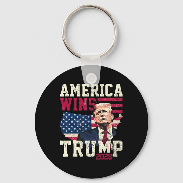 Chaveiro Trump 2028 América Vence  (Frente)