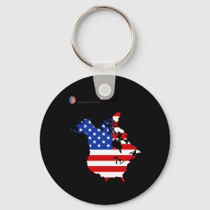 Chaveiro Trump 51 State Of American Canada Flag United