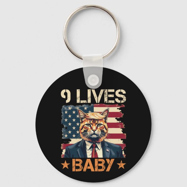 Chaveiro Trump 9 Lives Baby (Frente)