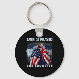 Chaveiro Trump América Rezou Deus Respondeu