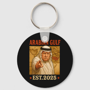 Chaveiro Trump Arabian Golfo 2025 Funny Trump Golfo Da Aráb