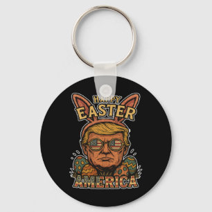 Chaveiro Trump Coelho da Páscoa Feliz Caça aos Ovos Primave
