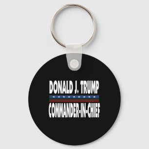 Chaveiro Trump Comandante Em Chefe Presidente Republicano P