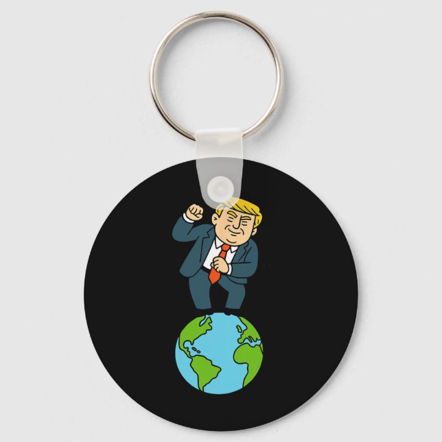 Chaveiro Trump Dançando Dito Engraçado  (Frente)