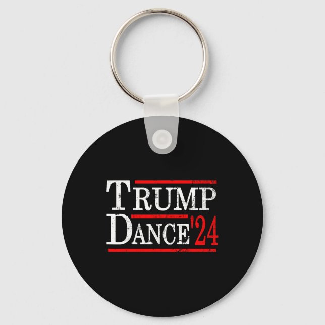 Chaveiro Trump Dance 2024 Trump Vance Funny Republican Poli (Frente)