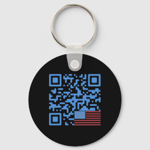 Chaveiro Trump Dance Qr Code Vintage Usa Flag Trump -elepha