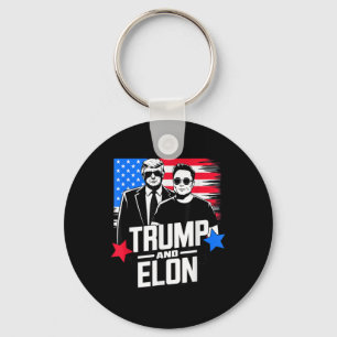 Chaveiro Trump E Elon 2024 Eleição Presidencial Americana