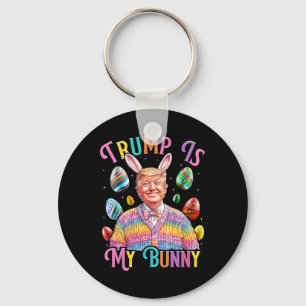 Chaveiro Trump É Meu Coelho Caça de Ovos da Primavera Faz P