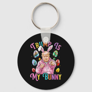 Chaveiro Trump É Meu Coelho Caça de Ovos da Primavera Faz P