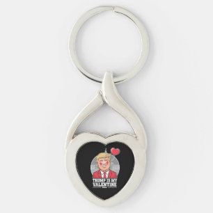 Chaveiro Trump é Meu Namorado Dia dos Namorados Retro