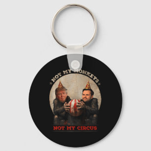 Chaveiro Trump E Vance Não Meus Macacos Não Meu Circo