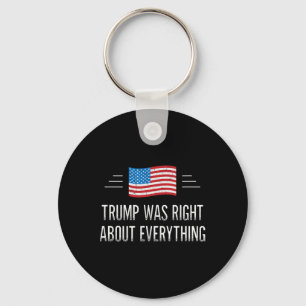 Chaveiro Trump Estava Certo Sobre Tudo - Estilo Vintage -