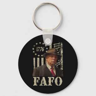 Chaveiro Trump Fafo, Retro Fafo Trump American Flag