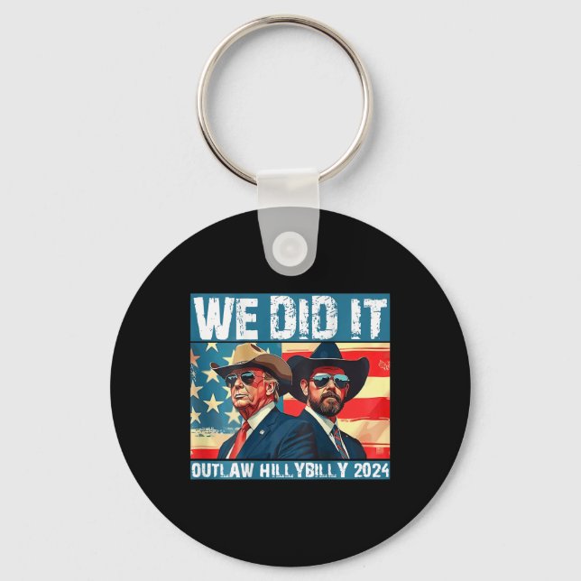 Chaveiro Trump Garbage Que Fizemos Fora da Lei Hillbilly 20 (Frente)