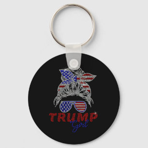 Chaveiro Trump Garota Coque Desgrenhado Votando Em Trump 20