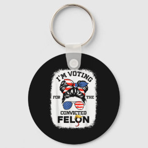 Chaveiro Trump Girl Im Votando Condenado Felon 2024 Votando