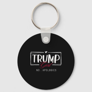 Chaveiro Trump Girl No Desculpas Usa Flag Election 2024 Wom