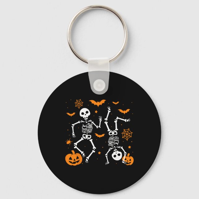 Chaveiro Trump Halloween Esqueleto Engraçado  (Frente)