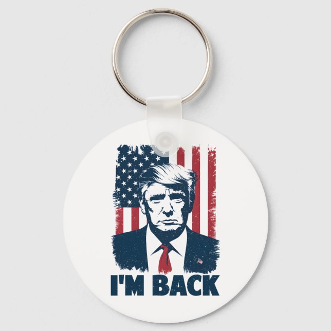 Chaveiro Trump I'm Ck Presidente 47th US Flag 2024 Support (Frente)