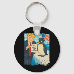 Chaveiro Trump Impõe Tarifa Pinguim Anime Política Meme D