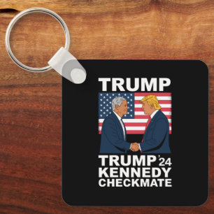 Chaveiro Trump Kennedy Xeque-Mate 2024 Voto Trump Kennedy